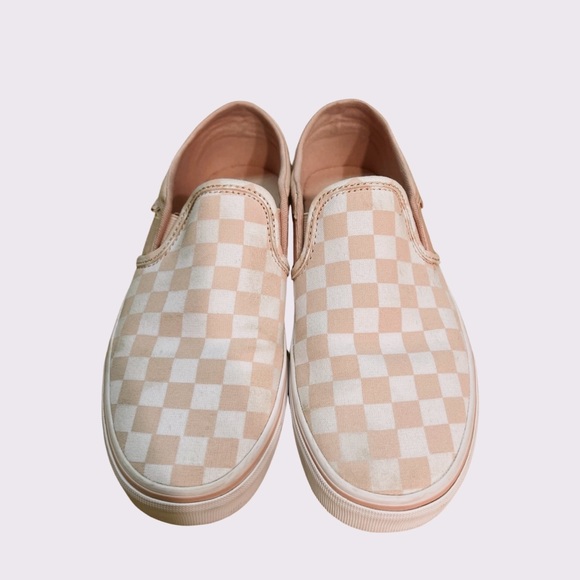 Vans Shoes - Size 7 checkered Vans slip ons